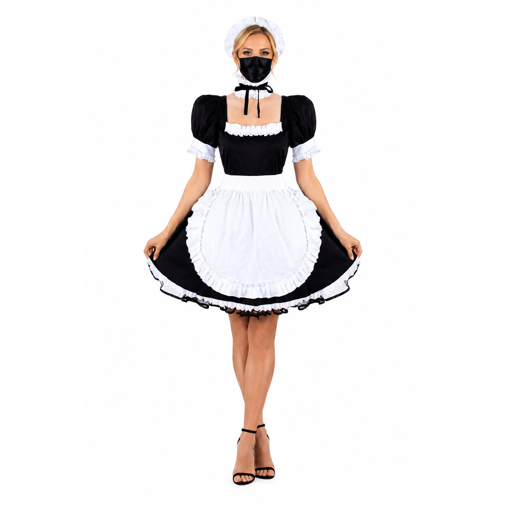 black cotton dress G1591