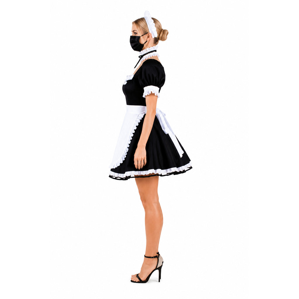 black cotton dress G1591