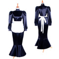 black satin dress G1595