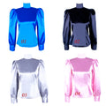 Satinbluse G1597