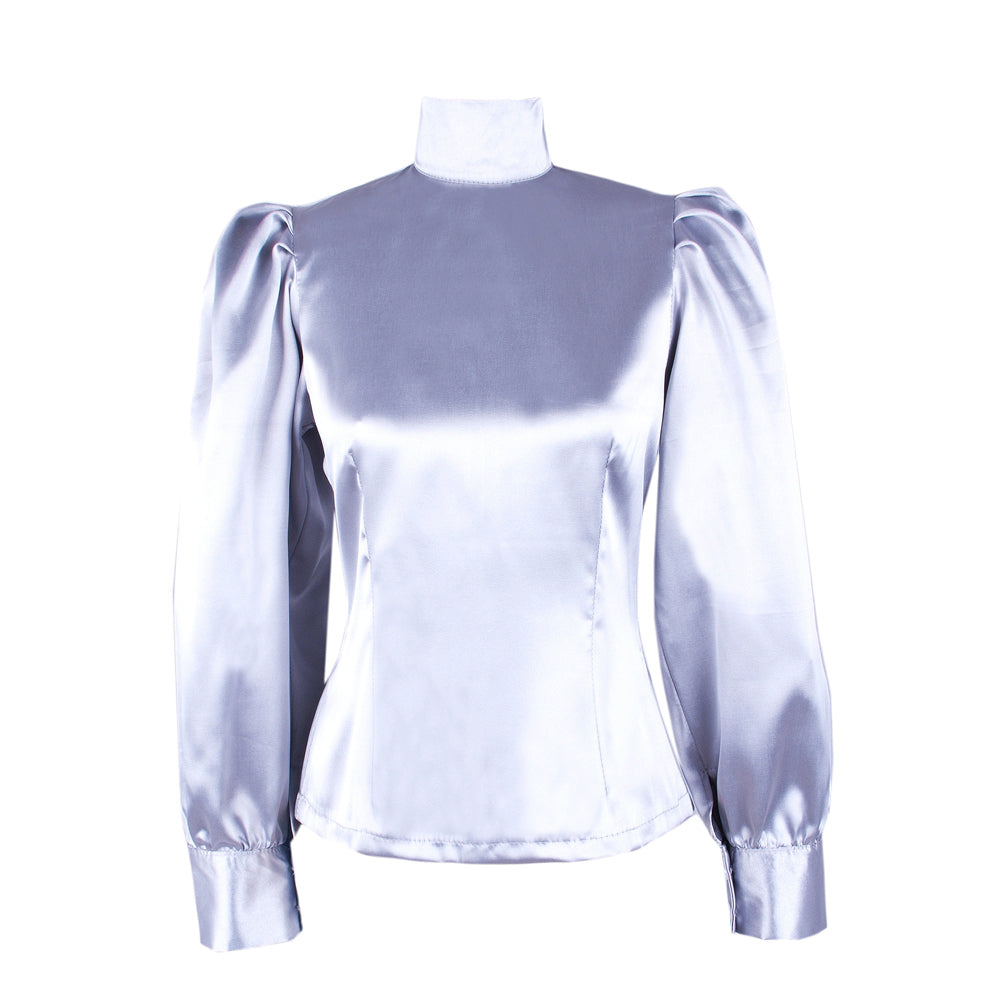 Satinbluse G1597