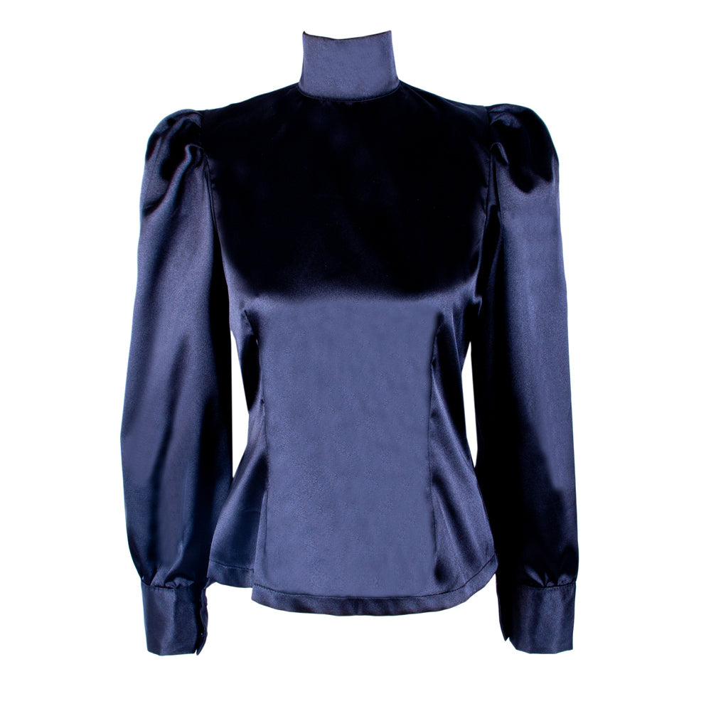 Satinbluse G1597