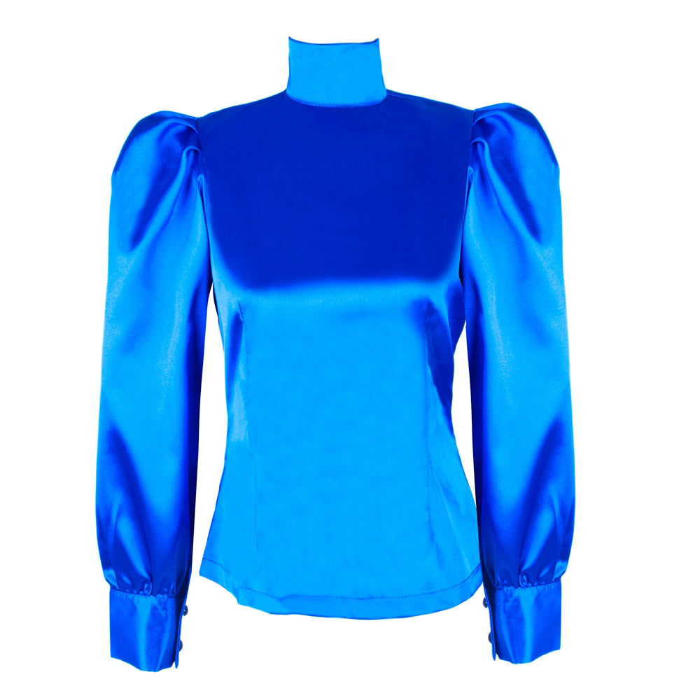 Satinbluse G1597