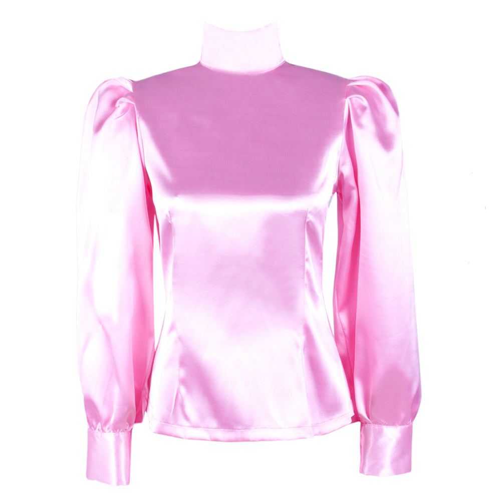 Satinbluse G1597
