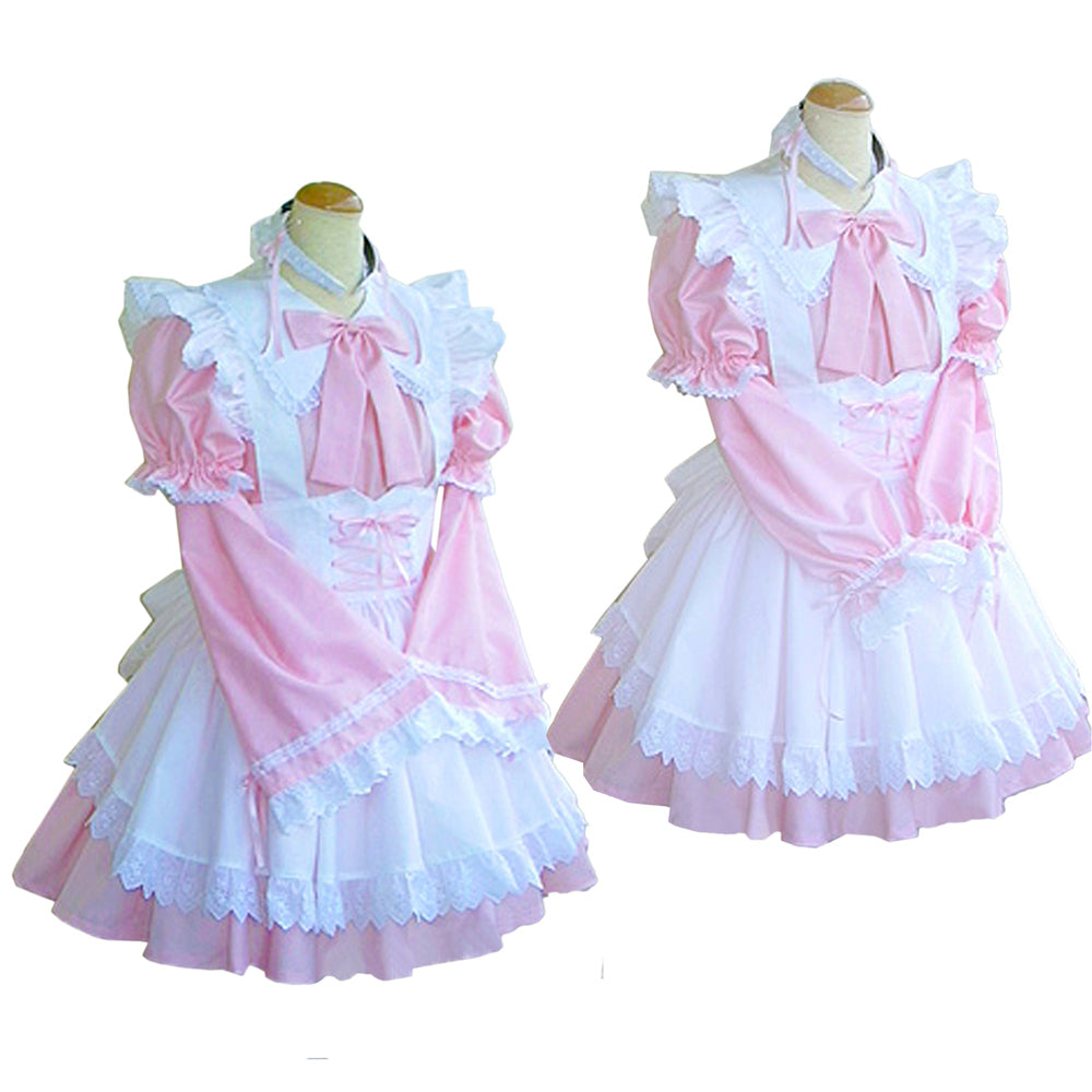 pinkes Baumwollkleid G1615
