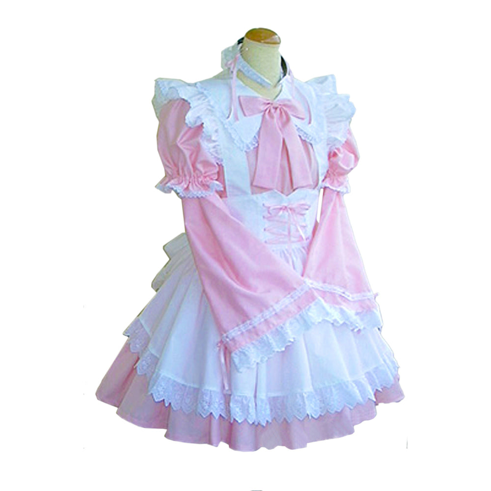 pinkes Baumwollkleid G1615