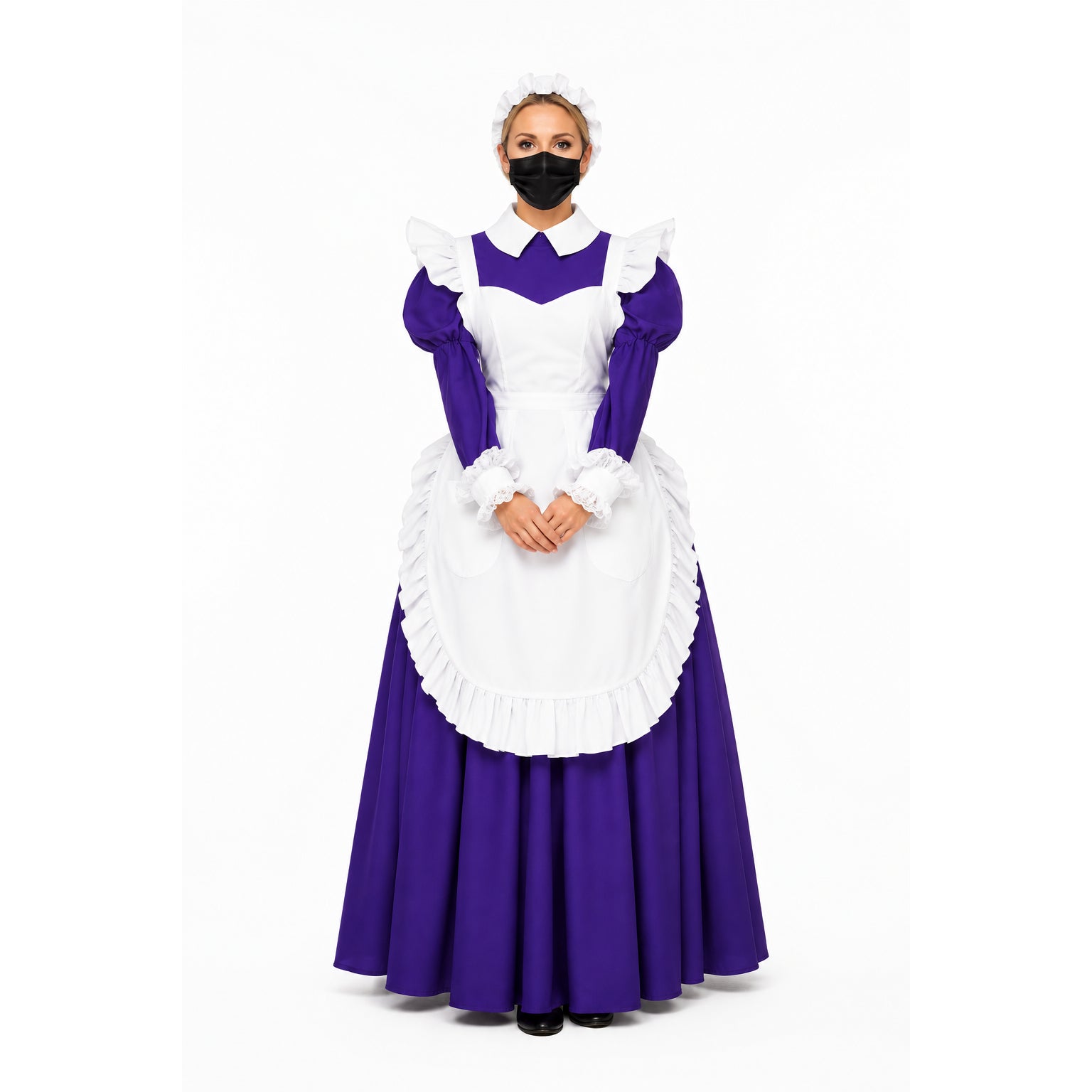 Lila Baumwollkleid G1616