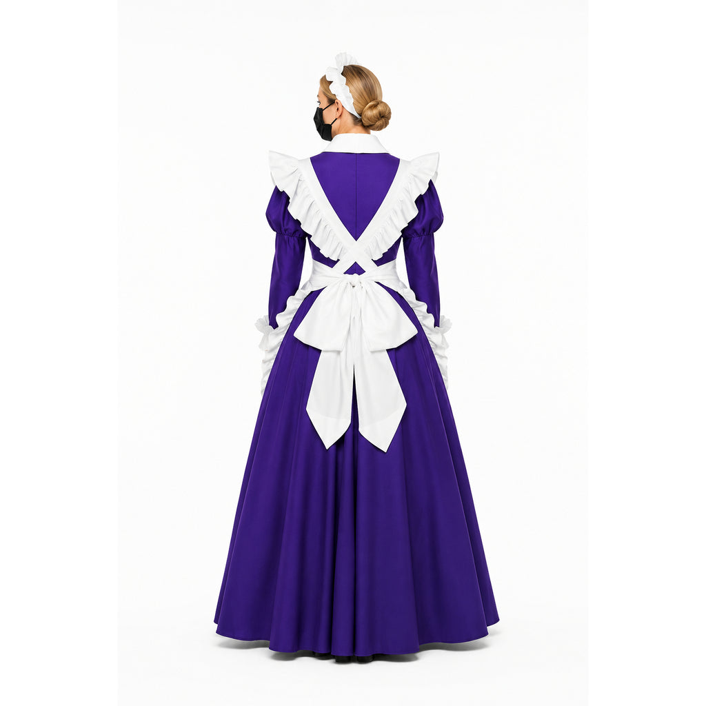 Lila Baumwollkleid G1616