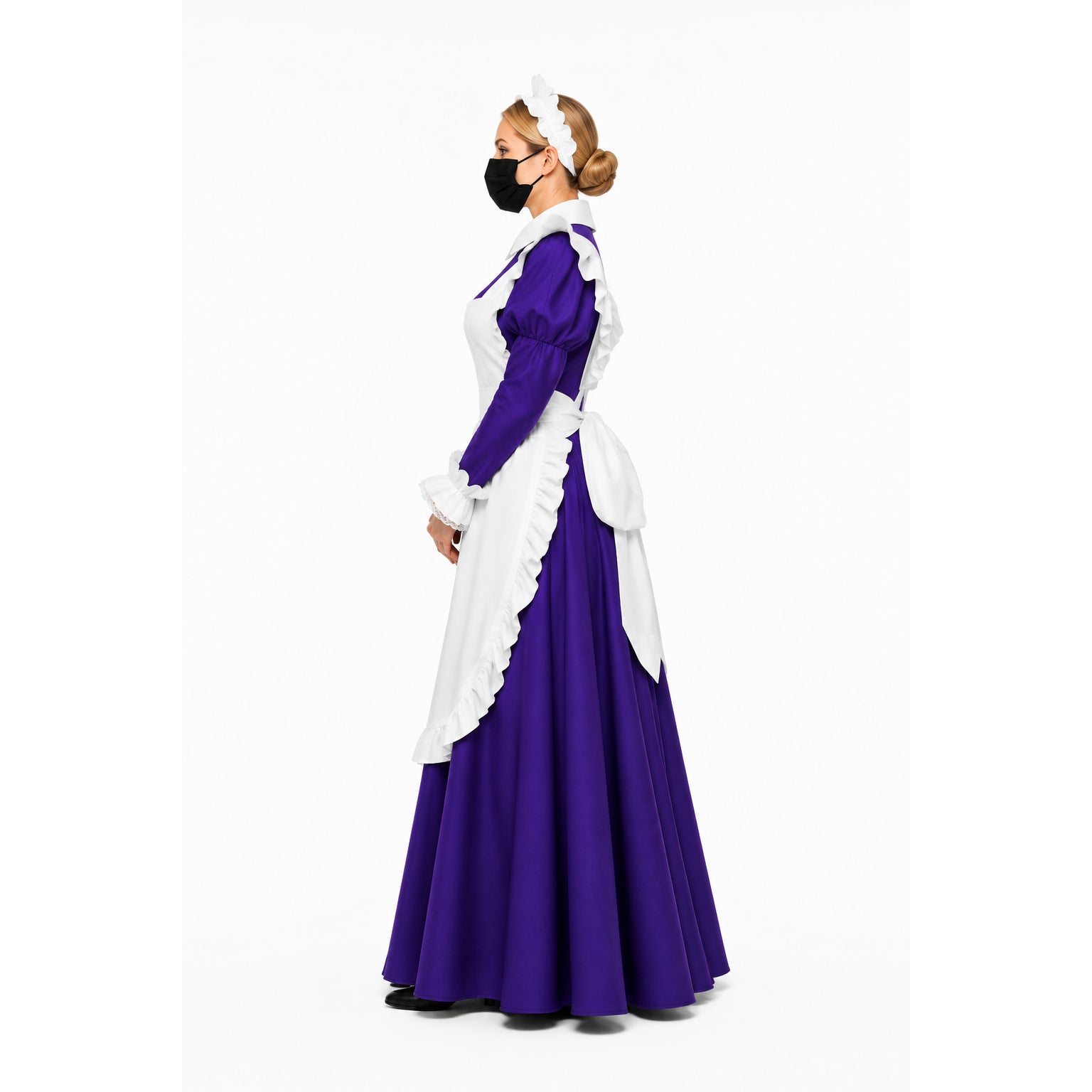 Lila Baumwollkleid G1616