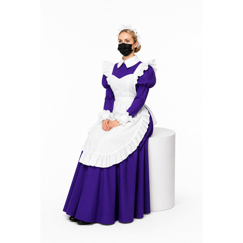 Lila Baumwollkleid G1616