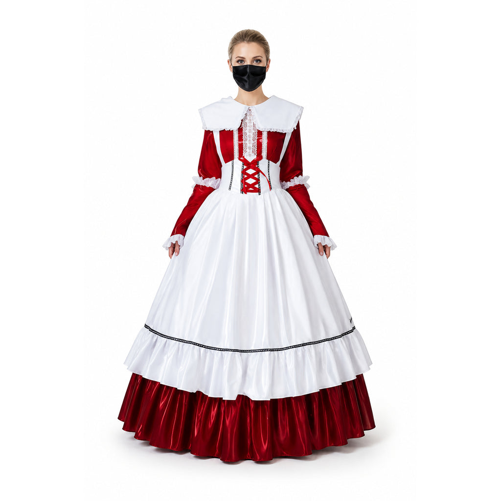 red thin pvc dress G1634