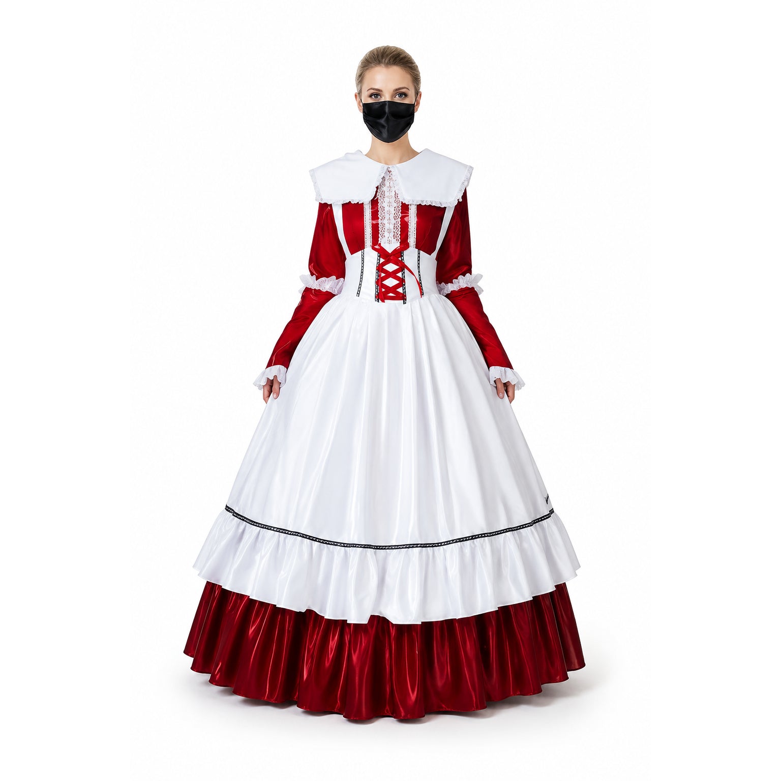 red thin pvc dress G1634