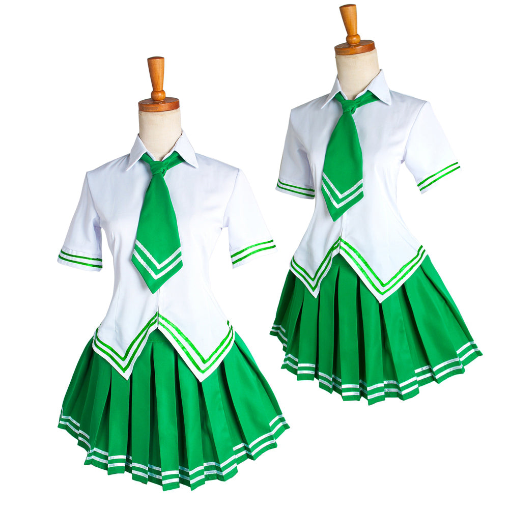 Green and White Sailor Style Skirt Costume G1640