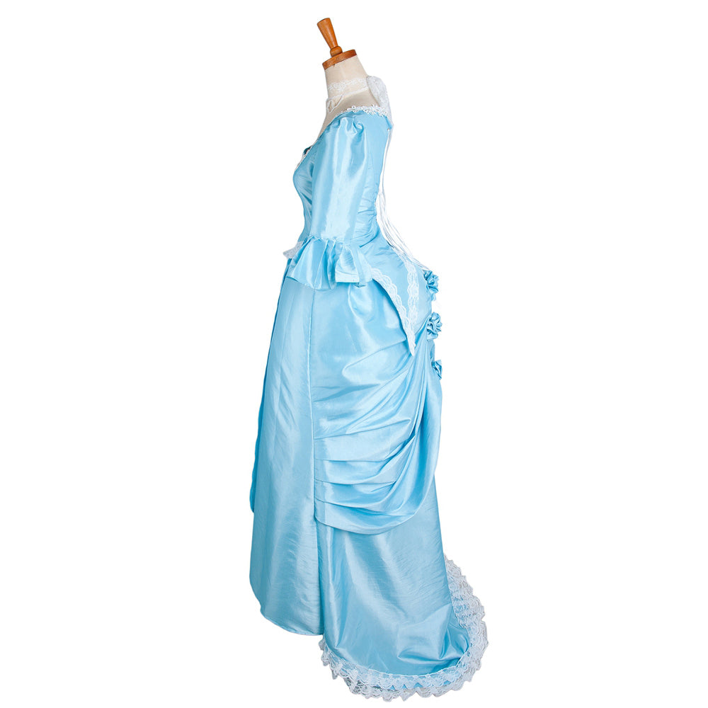 Babyblaues Taftkleid G1641