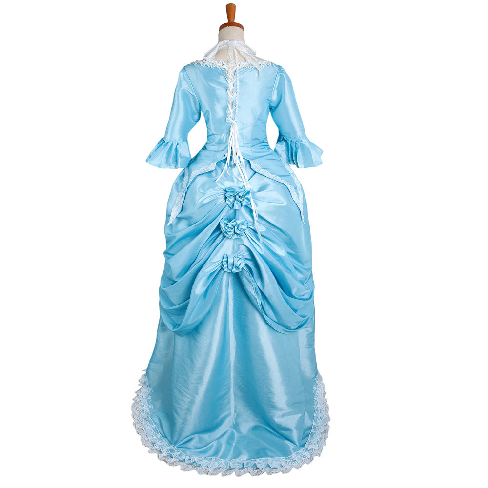 Babyblaues Taftkleid G1641