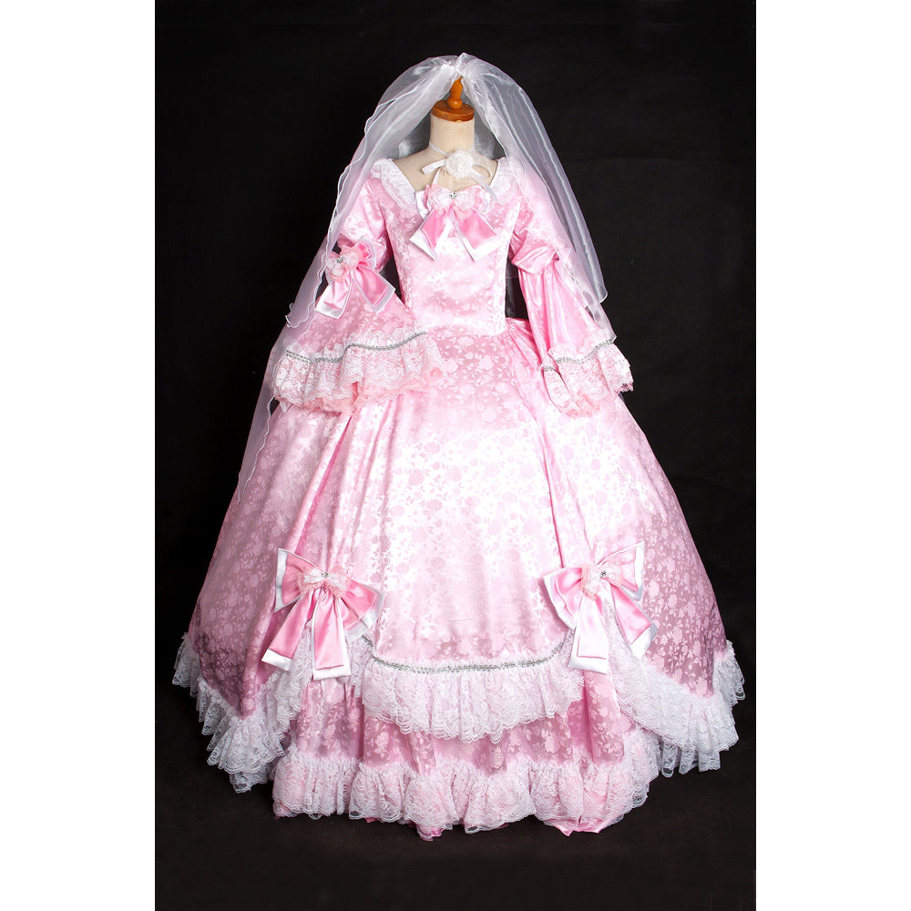 pink satin dress G1642