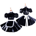 black thin pvc dress G1654