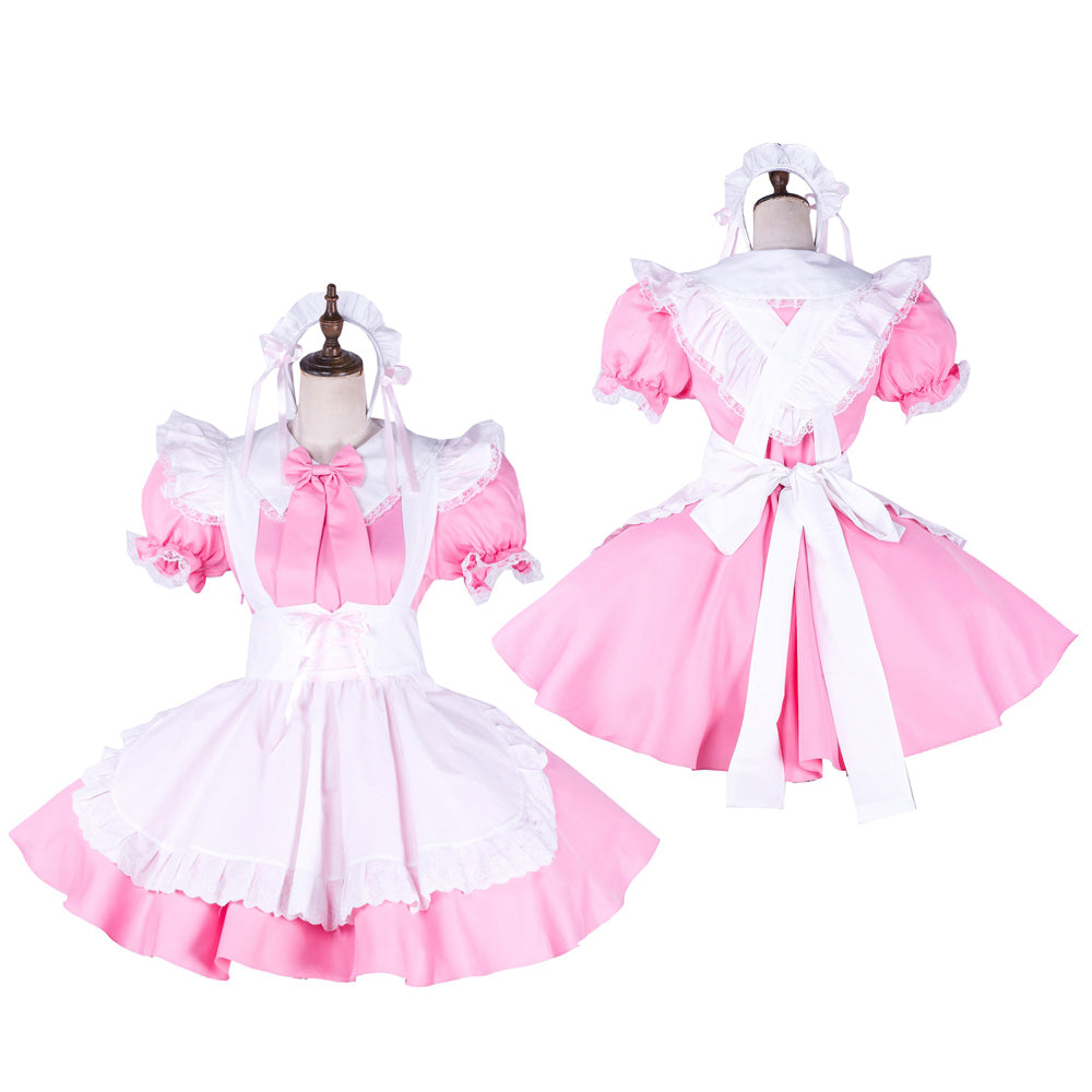 pink cotton dress G1747