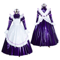 Lila dünnes PVC-Kleid G1750