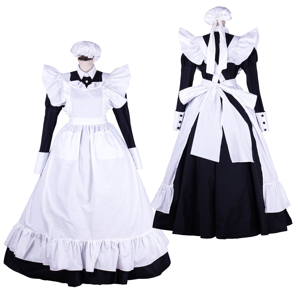 schwarzes Baumwollkleid G1753