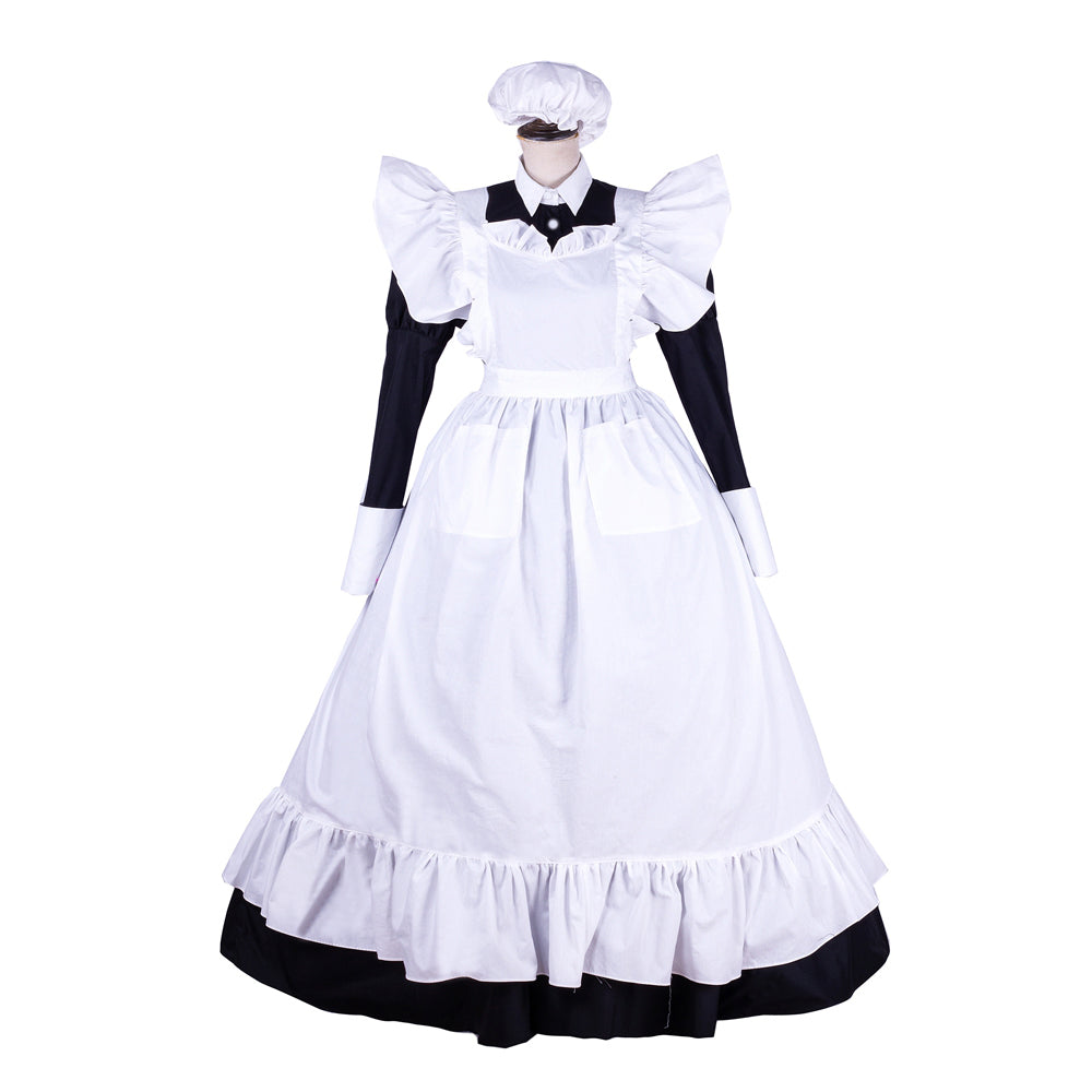 schwarzes Baumwollkleid G1753