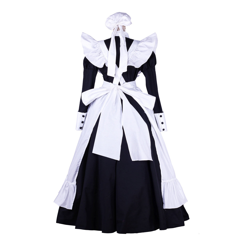 schwarzes Baumwollkleid G1753