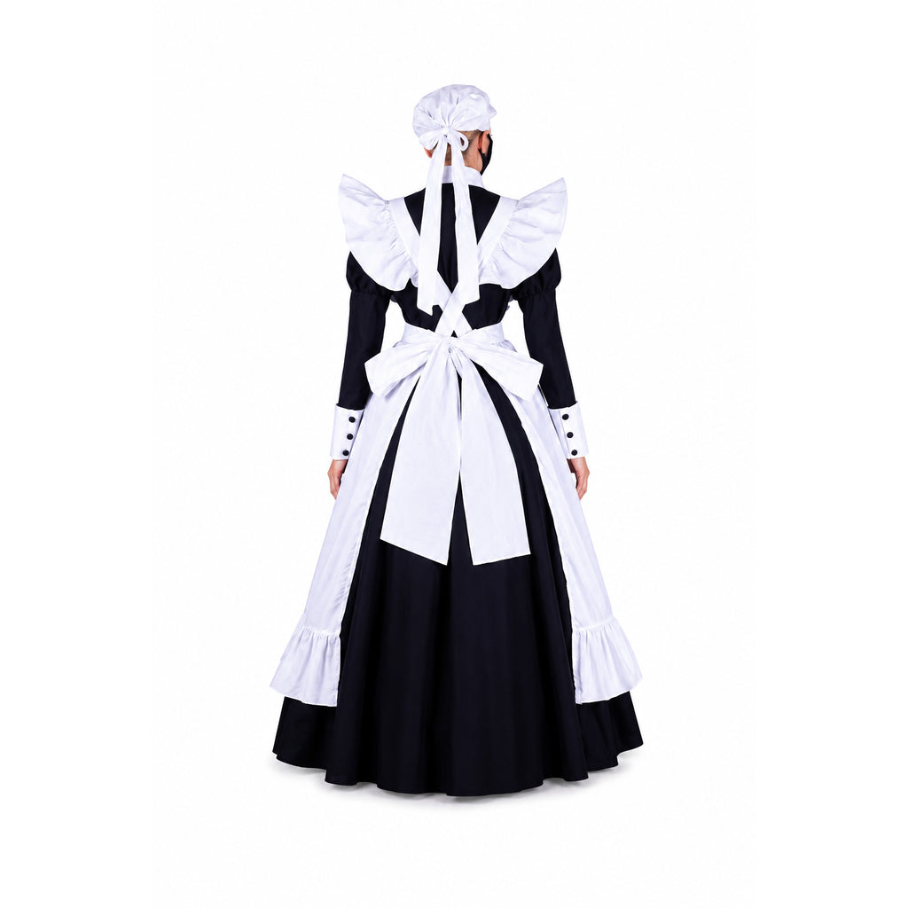 schwarzes Baumwollkleid G1753