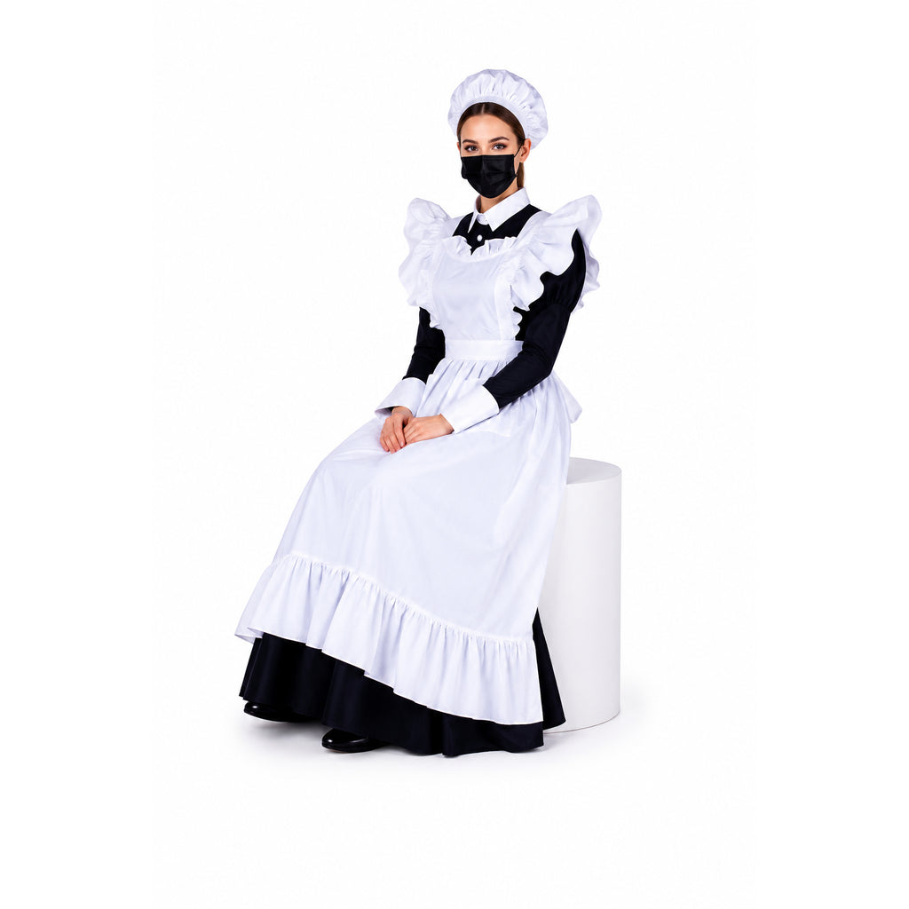 schwarzes Baumwollkleid G1753