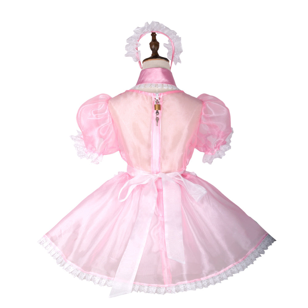pink organza dress G1781