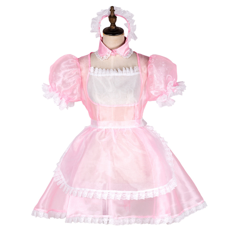 pink organza dress G1781