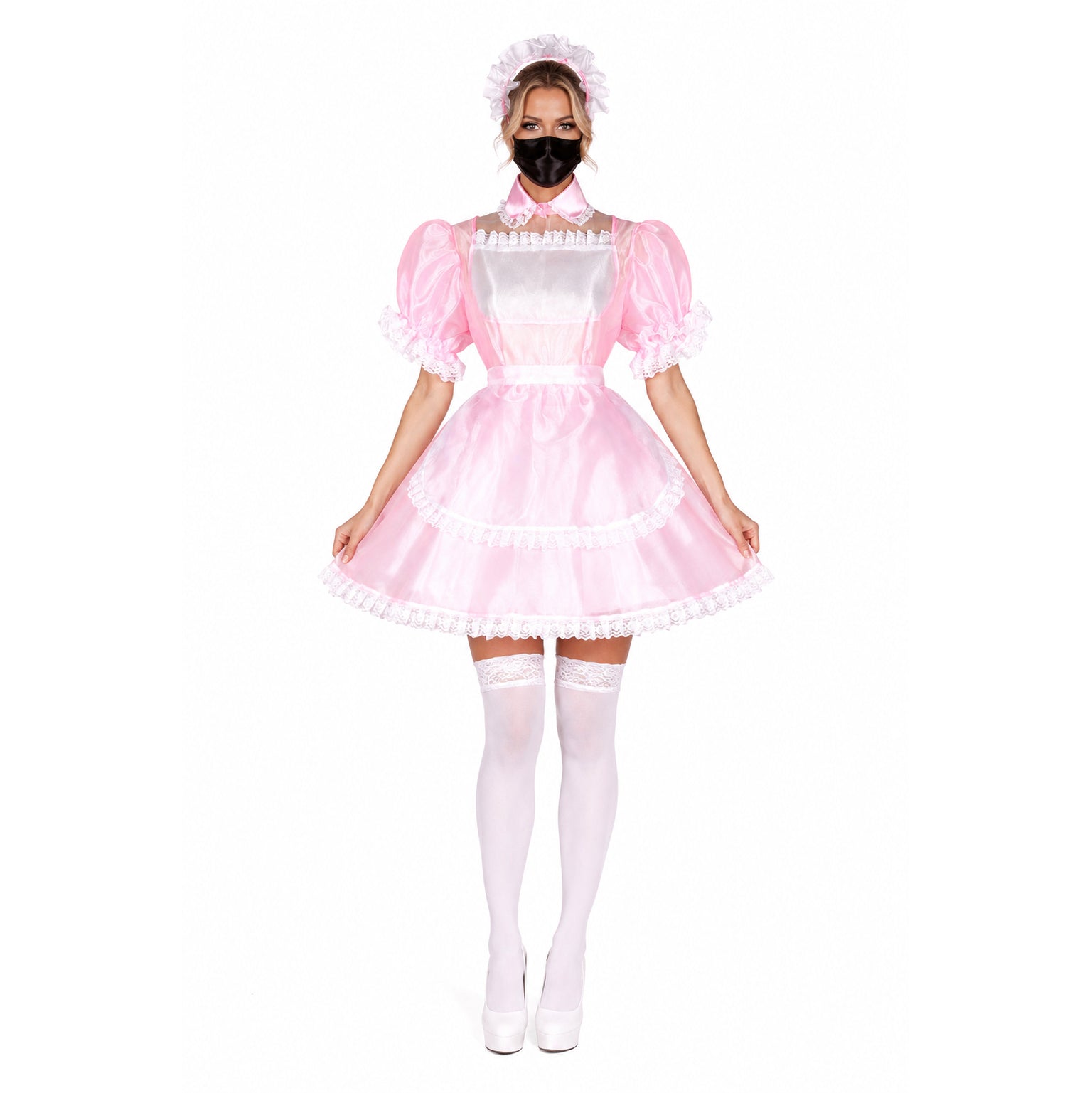 pink organza dress G1781