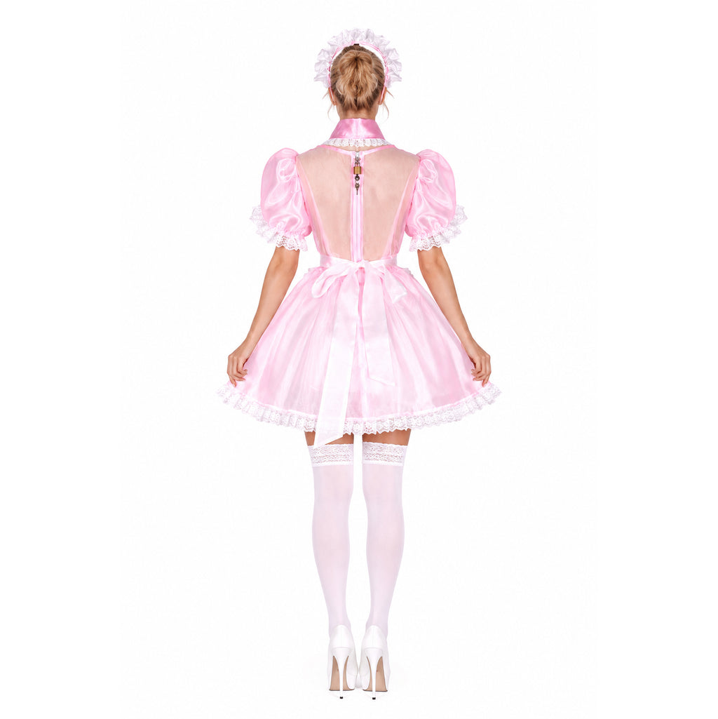 pink organza dress G1781