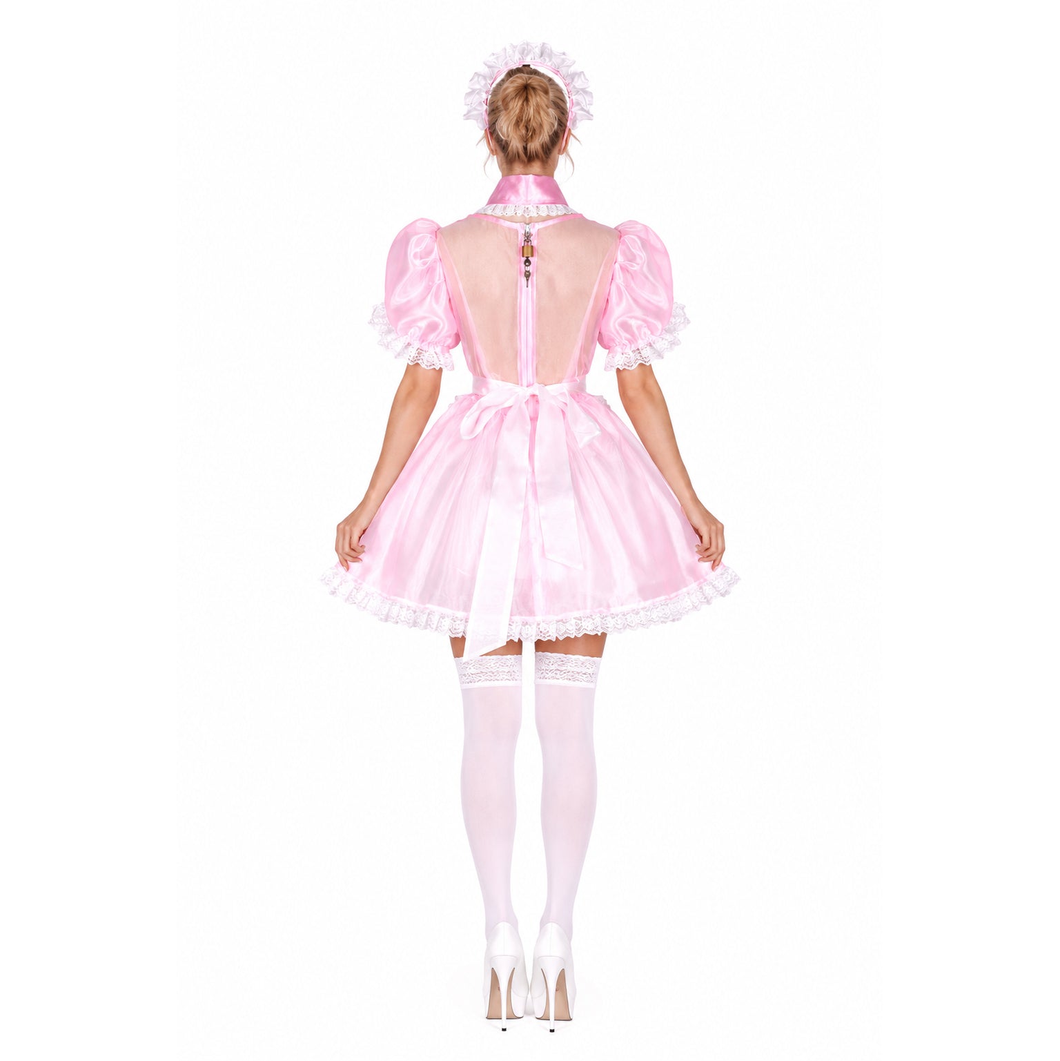 pink organza dress G1781