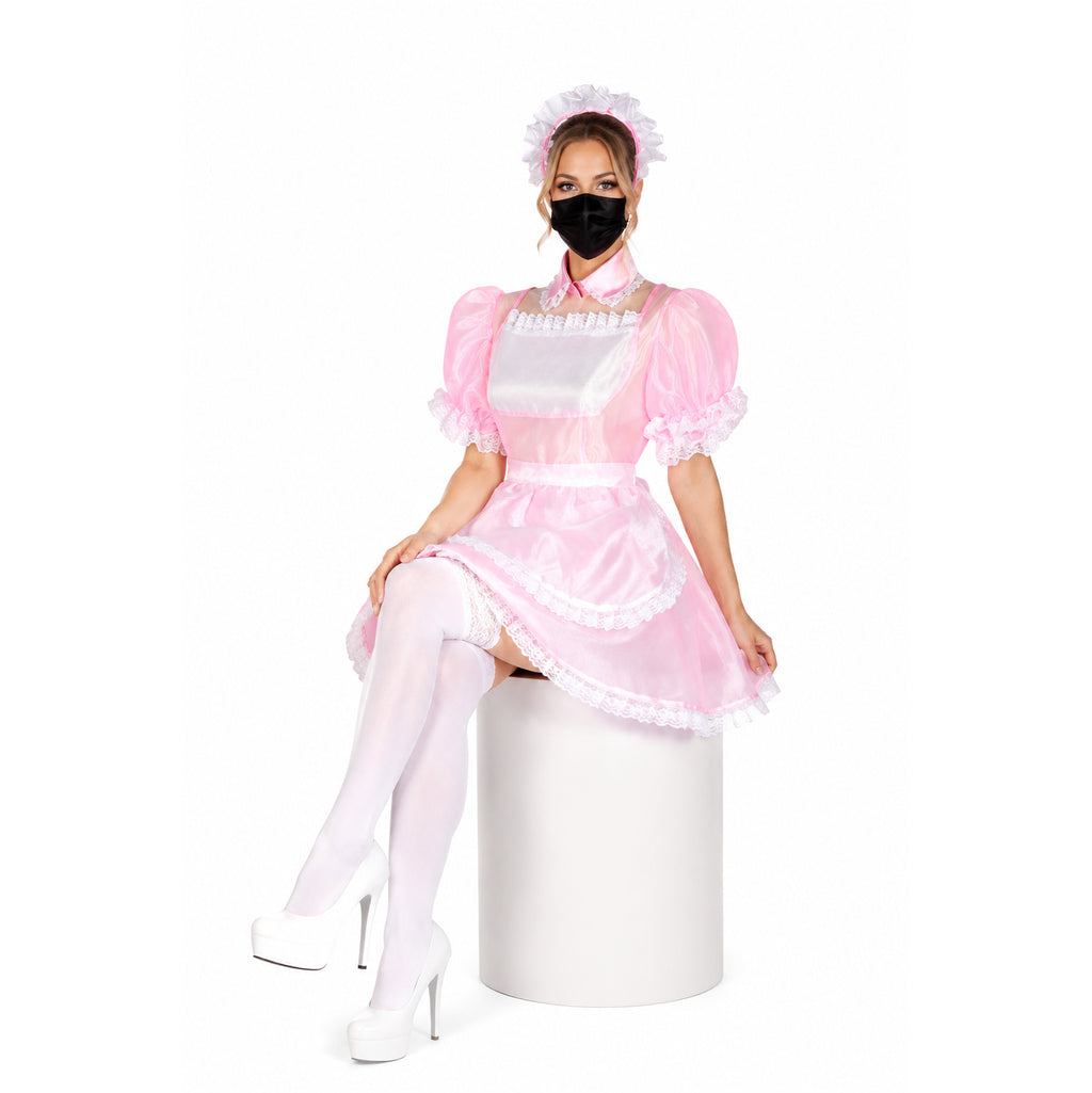 pink organza dress G1781