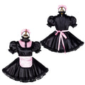 black satin dress G1782