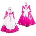 hot pink thin pvc dress G1784