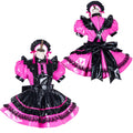 hot pink thin pvc dress G1790