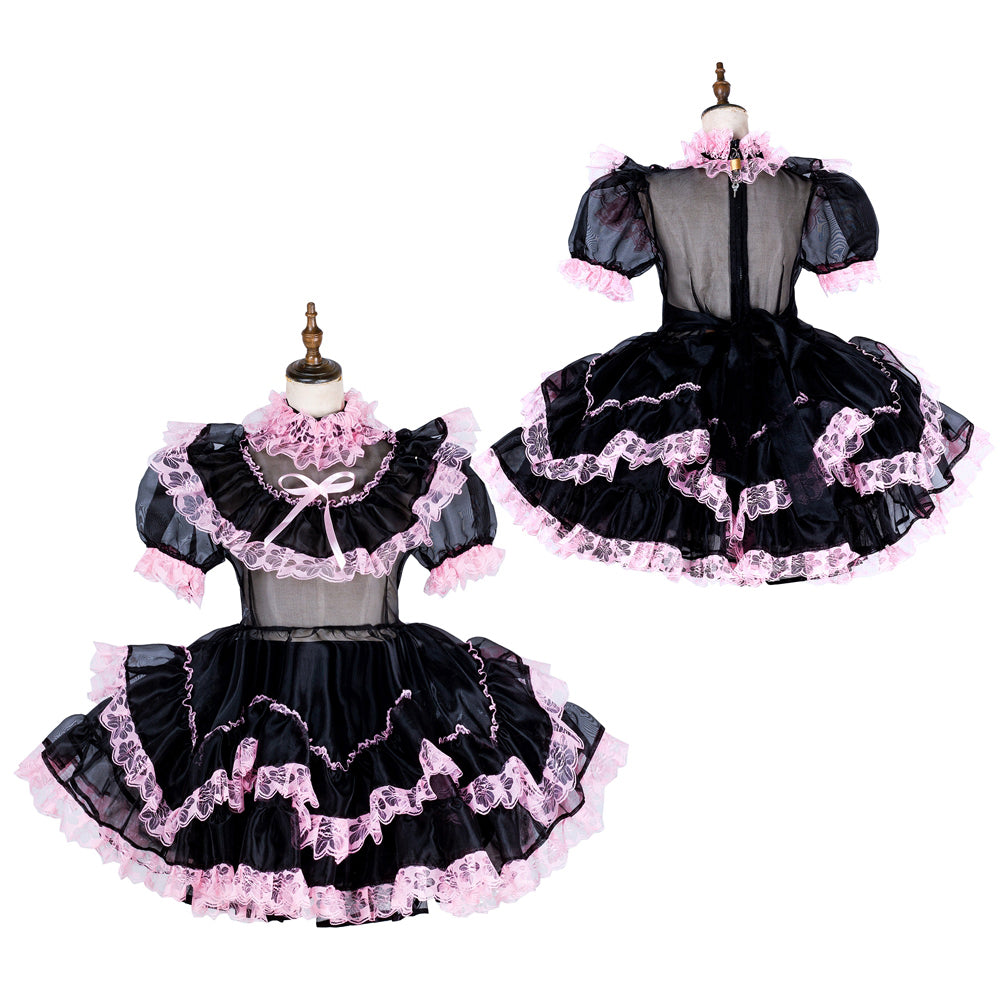 black organza dress G1798