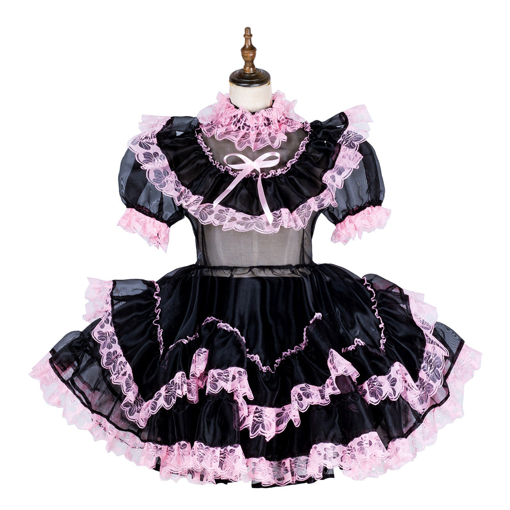 black organza dress G1798