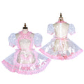 white clear pvc dress G1800