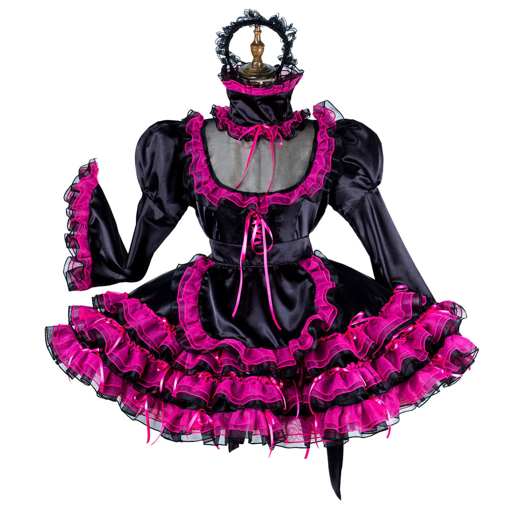 black satin dress G1989