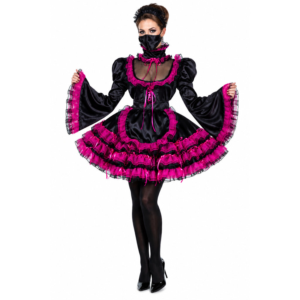 black satin dress G1989