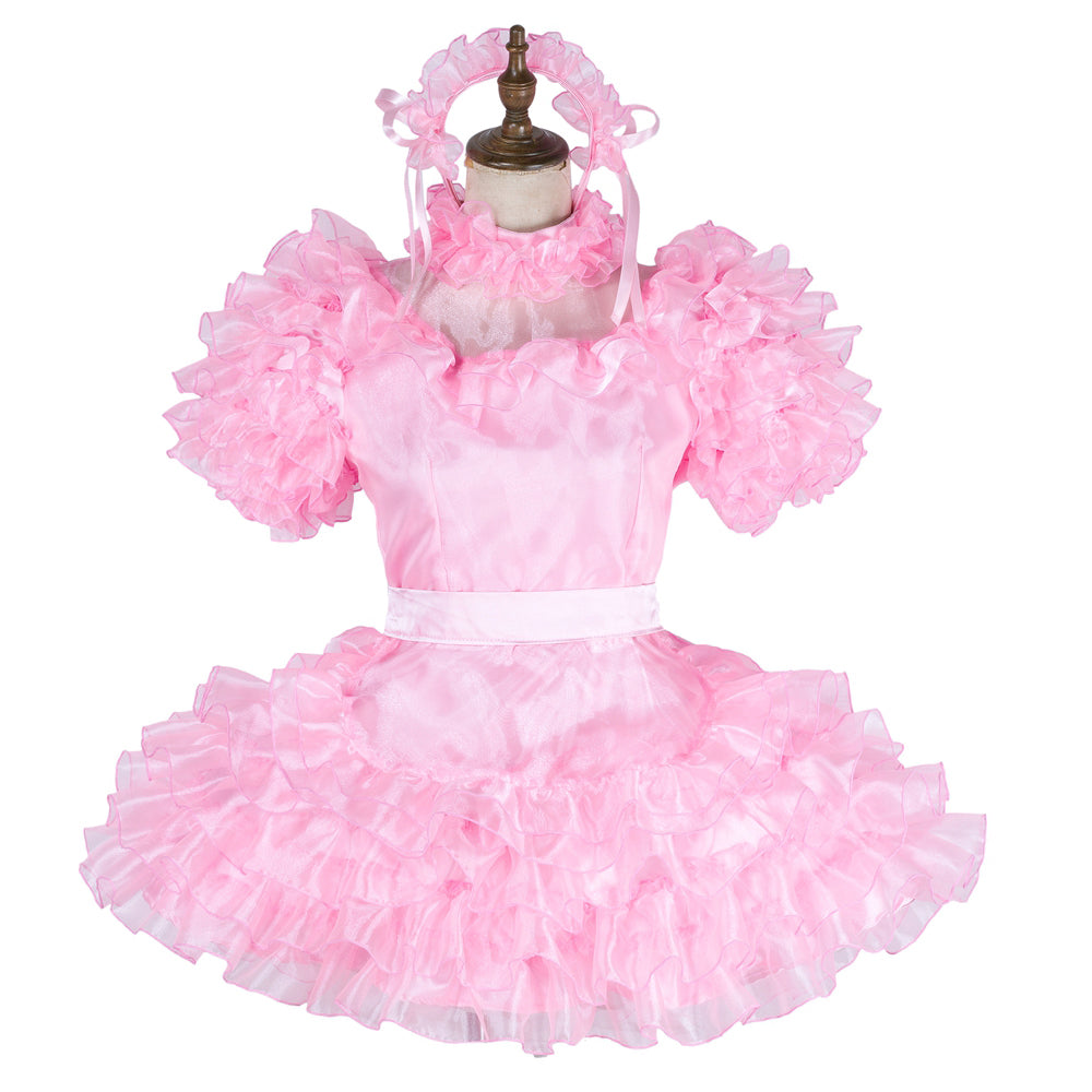pink organza dress G1993