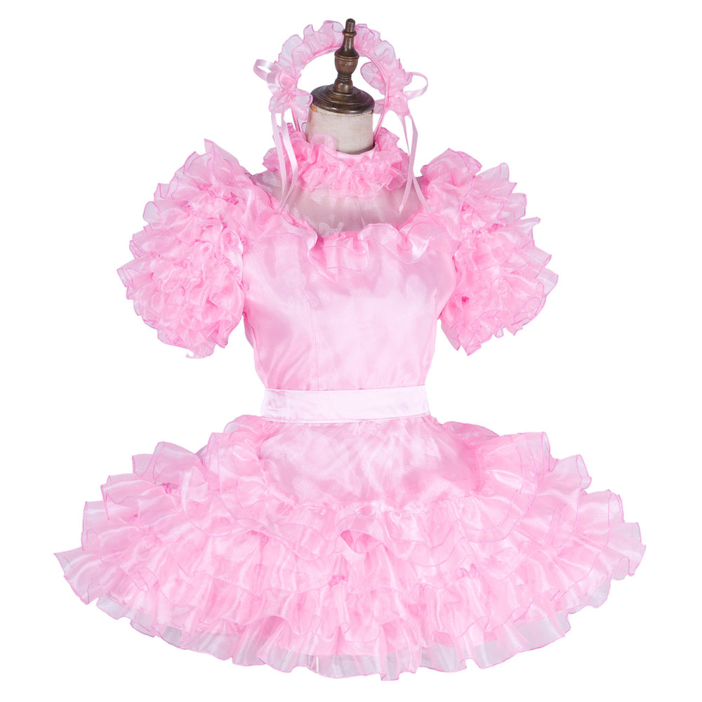 pink organza dress G1993