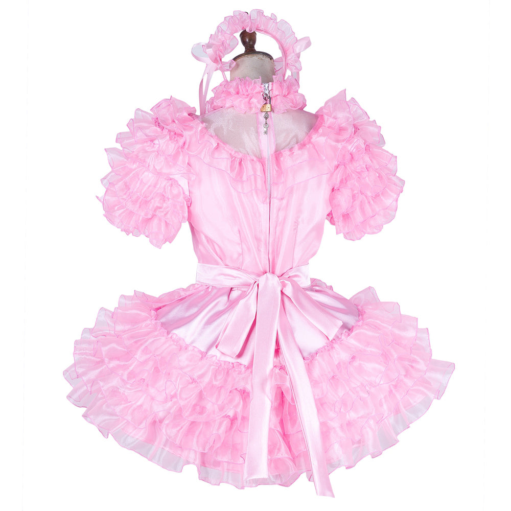 pink organza dress G1993