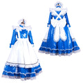 blue thin pvc dress G1996