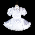 white satin dress G1997