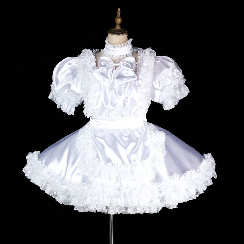 white satin dress G1997