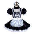 black satin dress G1998