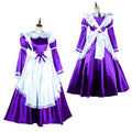 Purple satin dress G2004